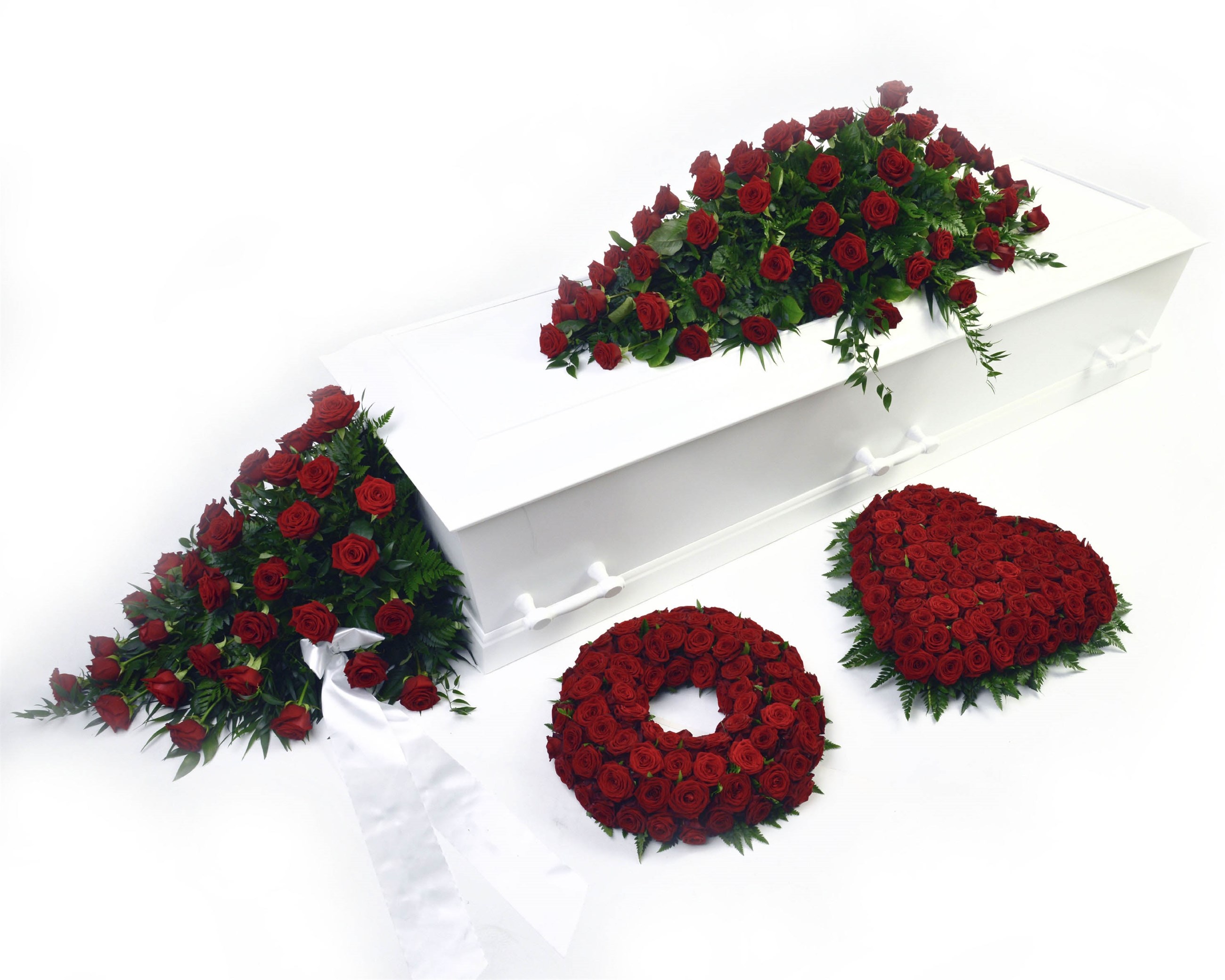 bårebuket og blomster til begravelse